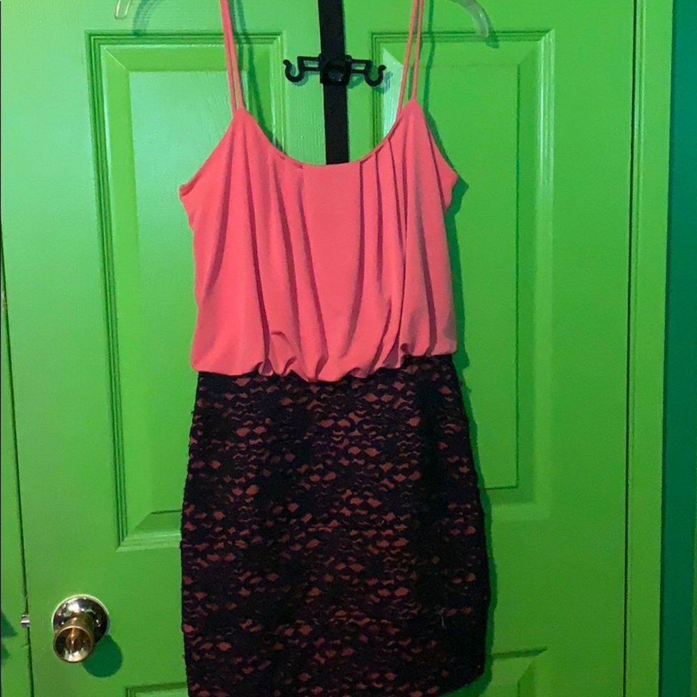 Storm coral pink dress size L